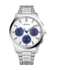 ADRIATICA Men Quartz Casual Watch Classic Dress Silver Dial Waterproof Swiss 43m