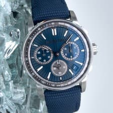 Audemars Piguet Code 11.59 Blue Chrono Full Set w/ 2 Straps 26393ST.OO.A348KB.01