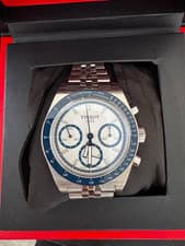 Tissot PR516 41mm Automatic Chronograph Swiss Made Tachymeter White Dial