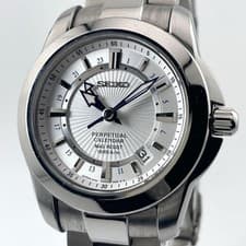 Seiko Prospex Perpetual Calendar GMT Quartz Men’s Watch 41.7mm Titanium Used