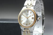 Rare 18KT Gold Bezel [Exc+5] SEIKO LAUREL 9587-6000 Quartz Date 36mm Men's Watch
