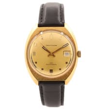 Vintage 35.5mm Waltham 100 Autochron Men's Automatic Wristwatch Swiss Gold Tone