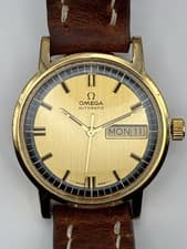 OMEGA Men's Automatic Watch 166.0140 Cal.750 Swiss, Day/Date, 1970 Vintage