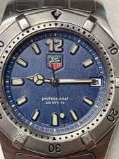 TAG Heuer 2000 Professional WK1113-0 Blue Silver Men's Watch JAPAN Authentic