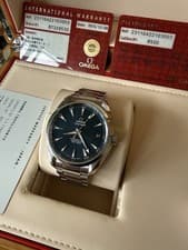 Omega Seamaster Aqua Terra 41mm Blue Dial Master Co-Axial Full Set 2015