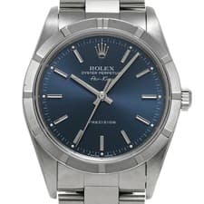 Rolex Air-King 14010 Blue Men's Automatic Watch Stainless Steel #W1662