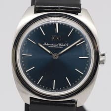 IWC Schaffhausen 1855ABC0257600 Handwound Wristwatch Blue Dial Mens