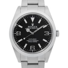 ROLEX Explorer I early model blackout 214270 black Random Number second hand...