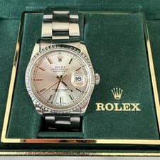 Rolex 16220 Datejust Automatic Watch 36mm Silver Dial Oyster Bracelet