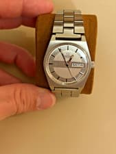 Vintage Omega Auto Day-Date 166.0141 "Barcode" Dial – OG Bracelet - Runs Great
