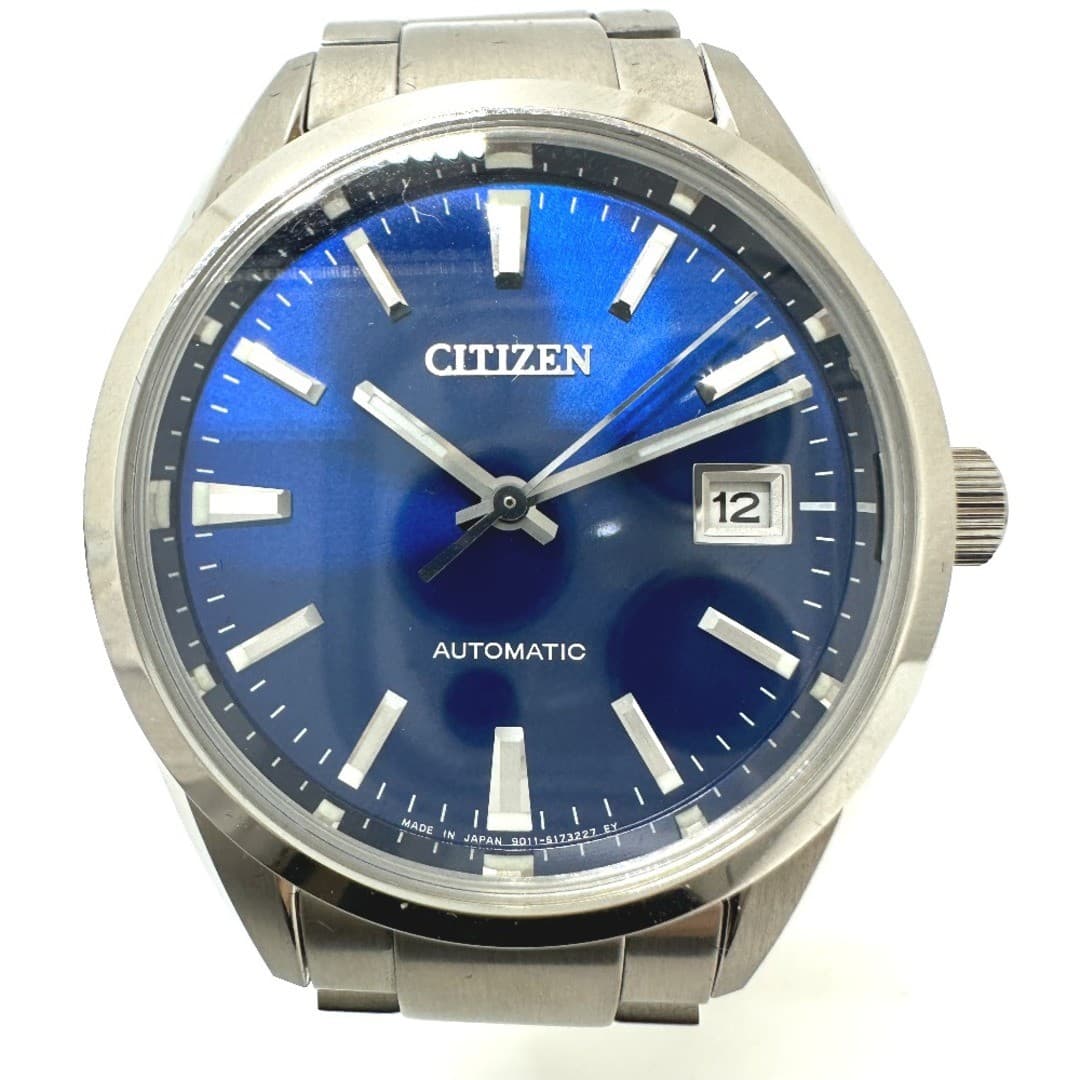 Citizen Mechanical NB1050-59L Automatic Men’s Watch Silver Used From Japan