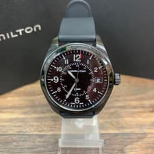 Hamilton Khaki Field Quartz All Black PVD 40mm H684010 H684110 Men's w/Box Japan
