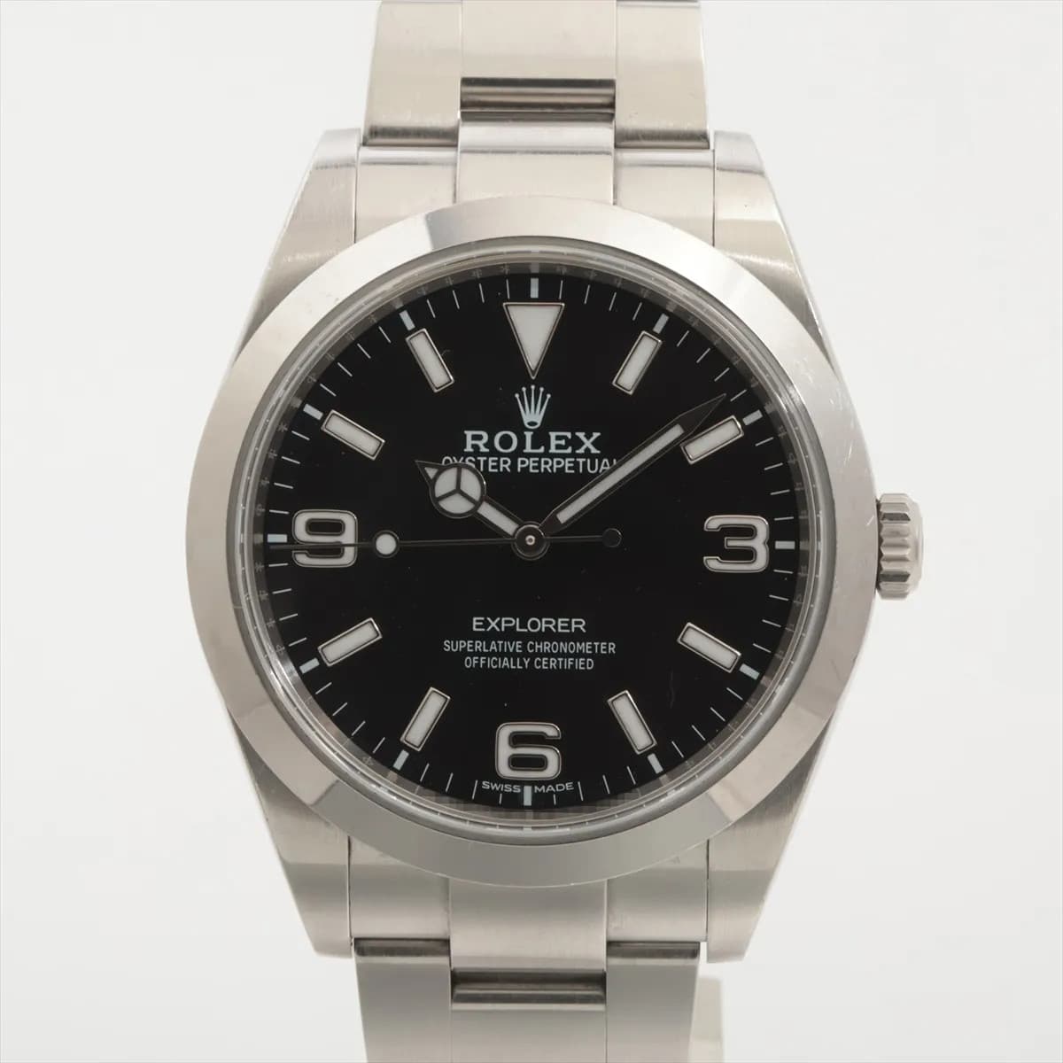 Rolex Explorer I 214270 SS SS AT black dial 1 Extra Link