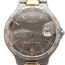Longines Conquest Perpetual Calendar Quartz Men’s Watch Gray Dial Titanium 34mm