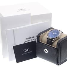 IWC SCHAFFHAUSEN PORTUGIESER AUTOMATIC 40 IW358305 40mm SS Navy Dial #C157