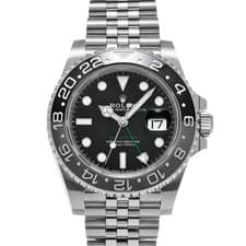 ROLEX Gmt Master Ii 126710GRNR Black Men's Used Watch #31331