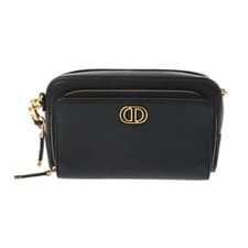 Used Dior S7431UBAE 900U Ladies Shoulder Bag Black Grain Calf from JAPAN