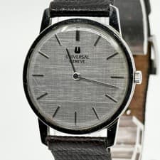 Universal Geneve Manual Wind Ladies Watch Silver 31mm Wrist 18.5cm Vintage