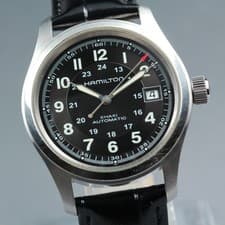 [Near Mint] Hamilton Khaki H704450 Black Dial Automatic Men's Watch From JAPAN