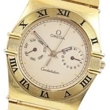 OMEGA Constellation Day date gold Dial Quartz Men's Watch_948348