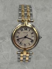 Cartier Panther Cougar 18k Gold and 30MM Steel Big Size Ref. 183964