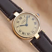 Cartier Must de Vendome SM Women’s Watch Ivory Dial Vermeil 925 Quartz 24mm