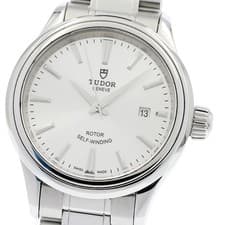 TUDOR style 12100 Date Silver Dial Automatic Ladies Watch_949755