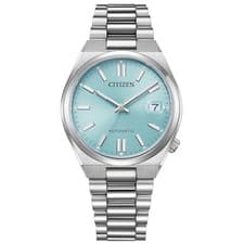 Citizen TSUYOSA NJ0200-50L Automatic Ice Blue Dial 37mm Unisex Watch Japan New