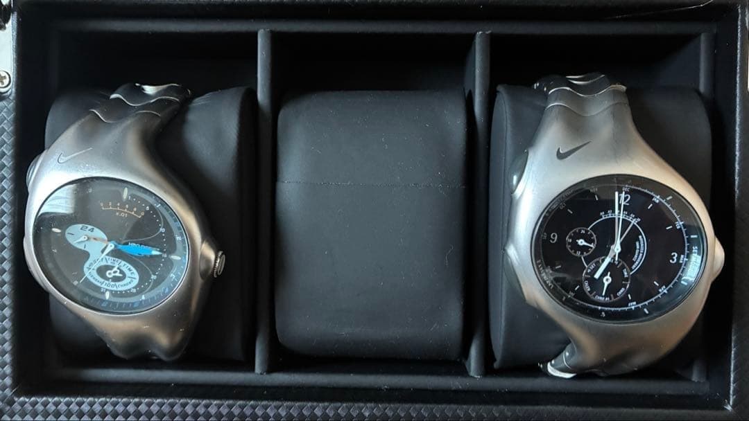 Nike Triax Armored Watch Set of 2 Rare Vintage Working Tested Digital Sport