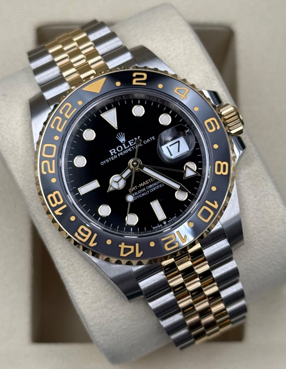 2025 Rolex 126713GRNR GMT-Master II 40mm Stainless Yellow Gold 40mm Men's Watch