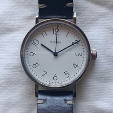 Stowa Wristwatch ANTEA b2b 365 Mechanical Automatic Analog White Black Leather