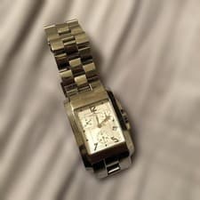 Baume & Mercier Hampton Chronograph Quartz Silver Men's Watch Working