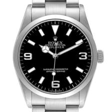 Rolex Explorer I 36 Steel Black Dial Mens Watch 114270