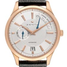Zenith Captain Power Reserve Rose Gold Mens Watch 18.2120.685 Box Card