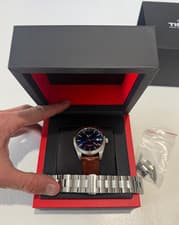 TISSOT Gentleman Powermatic 80 Blue Dial with SS Bracelet and Leather Band