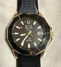 Bulova Marine Star Series C Quartz 43mm Rose Gold PVD Steel Diver Watch