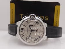 CARTIER BALLON BLEU CHRONOGRAPH 44mm 3109 +PAPERS 2014 AUTOMATIC STEEL WATCH