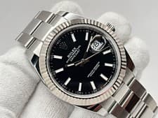 Rolex Datejust 41 2026 NEW Fluted Black Dial Oyster 126334 Steel & White Gold