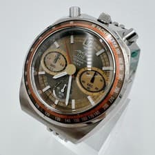 SEIKO ALBA AKA V657-6060  brown Dial Date Mens Quartz Watch JAPAN excellent