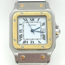 Cartier Santos Carre Steel & 18k Gold 29mm Automatic Watch 1172961