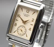 Rare [Near MINT] Seiko Laurel Tank Model 7N07-5030 Small Second Qz Mens Watch