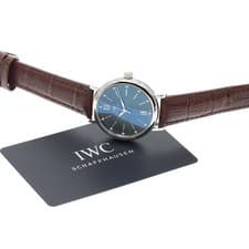 IWC PORTOFINO AUTOMATIC 34 IW357405 SS Leather Moss Green Dial #C461