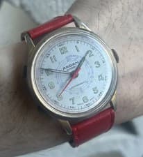 Chronostop Watch ARDAN Sport De-luxe Telemeter Swiss Chronograph Chrono Stop