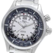 BALL WATCH Engineer Master II Diver World Time DG2022A-SAJ-WH AT Men's _943246