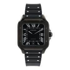 2024 Cartier Santos Stainless Steel Black Dial 40mm Automatic Watch WSSA0039