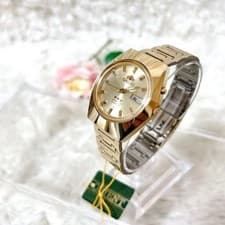 Orient Three Star Automatic Wristwatch Gold Tone 21 Jewels wrist 19cm