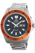 ORIENT MAKO 200m EM75004B Automatic Black Orange Bezel - Pre-owned