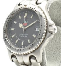 TAG Heuer S/el WG1213-K0 Gray Dial Quartz Unisex Watch S-link Bracelet Works #64