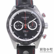 TISSOT PRS516 Mechanical Chronograph Watch Black Automatic Men's