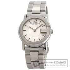 Gucci 101L Round Face Watch Stainless Steel Women's Used
